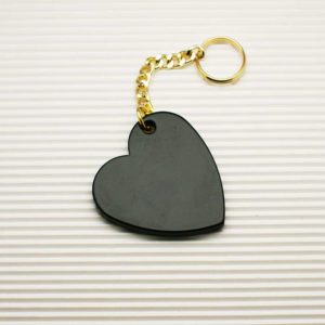 Portachiavi a forma di cuore in acetato