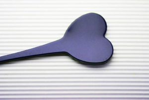 Spillone per maglieria in acetato a cuore